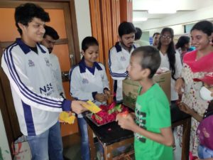 On 27th September, NSS Atharva celebrated *World Rose Day* with cancer patients in Dr. Earnest Borges Memorial Home, Bandra East.