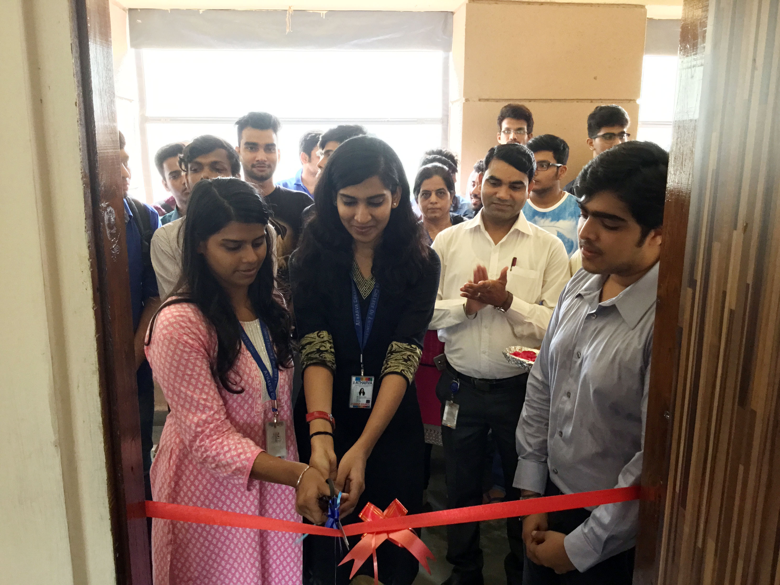 The state of the art IT labs were inaugurated at the hands of students on 25 July 2016. We are happy to handover the well equipped labs with required software and hardware to the Students and Faculty for the Innovative Teaching and learning to train tomorrow’s Competent Engineers. Atharva Students & Faculty Members were Present for the Auspicious Occasion.