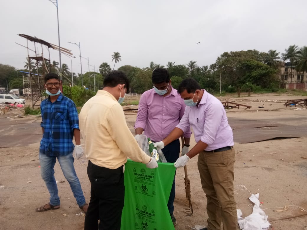 Beach Clean Up Drive at Marve Beach